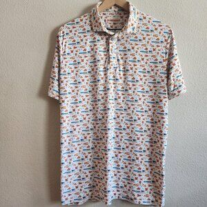 Fore Fathers Polo Shirt Mens Small Western Industrial Construction Work Uniform